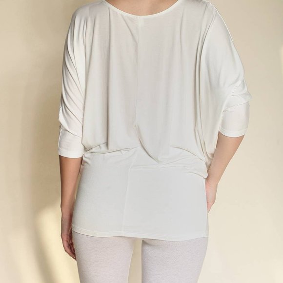 Bamboo Side Drape Dolman Top - Picture 3 of 3